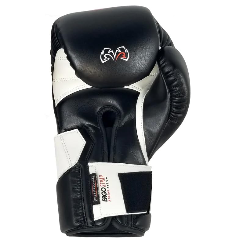 RIVAL Boxing RS2V 2.0 Super Sparring Gloves - Uses a Single Strap, Hook and Loop System Instead of Laces, Soft Inner Lining - color: Black, size: 14 oz.