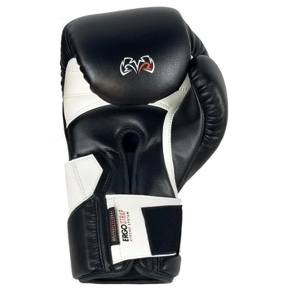 RIVAL Boxing RS2V 2.0 Super Sparring Gloves - Uses a Single Strap, Hook and Loop System Instead of Laces, Soft Inner Lining - color: Black, size: 12 oz.