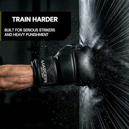 Hybrid MMA Sparring Gloves 7oz, Open Palm with Wrist Support - size: Large