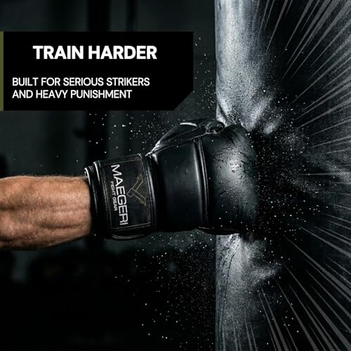 Hybrid MMA Sparring Gloves 7oz, Open Palm with Wrist Support - size: Medium