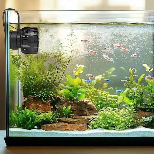 hygger Aquarium Wave Maker for 5-10 Gallon Fish Tanks, Adjustable DC Power Heads for Aquarium with Controller, Aquarium Circulation Pump With Magnetic Base for Saltwater Freshwater Tank 660 GPH - size: 660GPH
