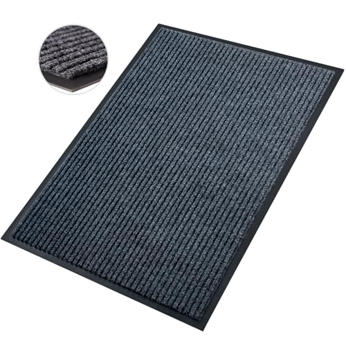 Front Door Mat,3'x6'Indoor Outdoor Door Mat,Heavy Duty Durable Welcome,Commercial Floor Mats Inside Outside Entrance, Waterproof All-Season, All-Weather Non Slip Backing Doormat for Entryway,Black - size: 36"x72"