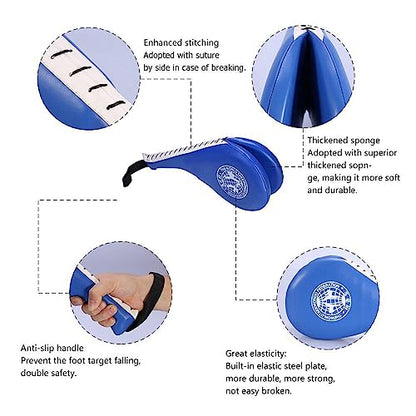 Kickboxing Pad, Taekwondo Double Kick Train Strike Pad Target Tae Kwon Do Karate Kickboxing for Kids Youth Adult