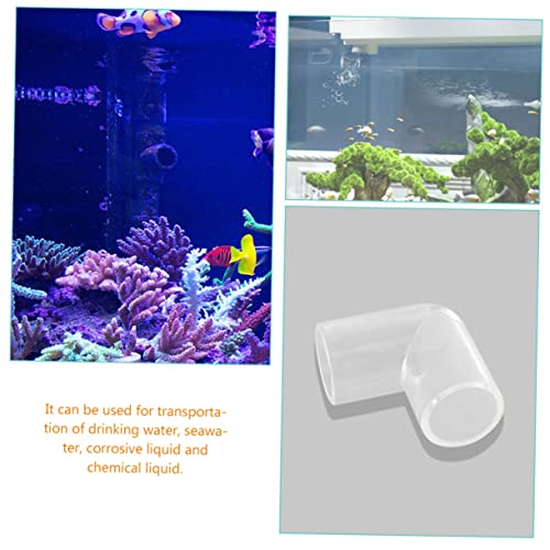 Mikikit 16pcs Elbow Aquarium Connectors Pipe Fittings for Water Hose for Fish Tank and Liquid Transport