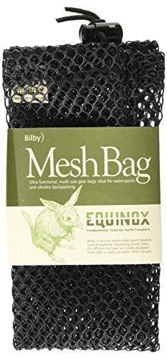 Equinox Nylon Mesh Stuff Bag - color: Black, size: 7" x 10"