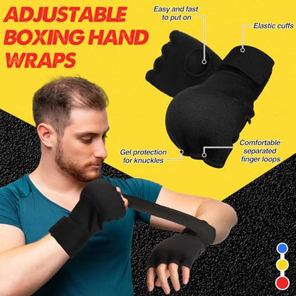 WinnerWhy Boxing Reflex Balls Set 3 Different Balls Adjustable Headband Boxing Gloves Gift Men Teen for Punching Speed Hand Eye Coordination Training Boxing Equipment