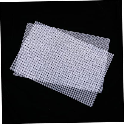 Happyyami 5pcs Plastic Mesh Grid for Fish Tank Use Handmade Mesh Flexible Design for Aquarium Divider and Craft Projects White - color: White