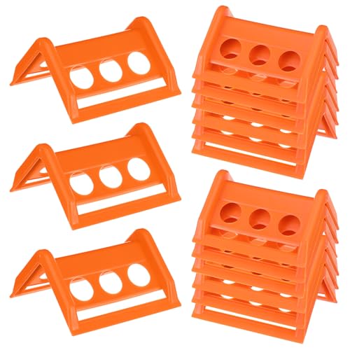 24 Pack Edge Corner Protectors for Flatbed Trucks, Heavy-Duty Plastic Cargo Guard – Reusable V-Shaped Tie Down Protectors for Up to 4 Inch Ratchet Straps, Shipping, and Load Securing (Orange)