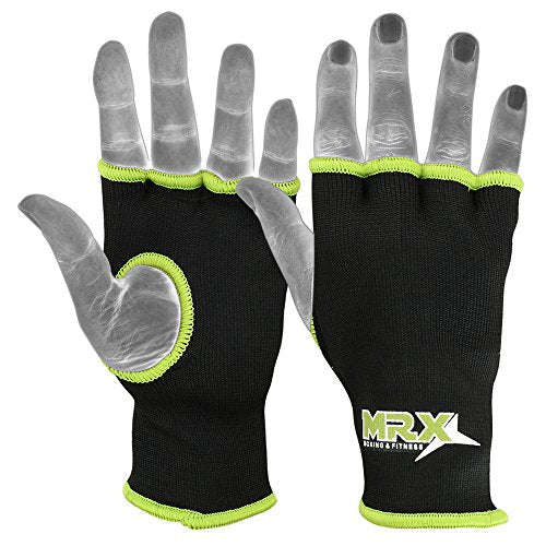 MRX Muay Thai Boxing Inner Gloves Protective Hand Wrap (Black,Green Small) - color: Green, size: Small