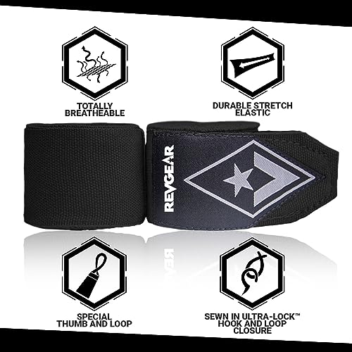 Revgear 2-Inch Wide Elastic Hand Wrap - color: Black