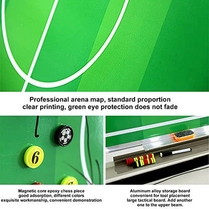 39.4 x 27.5 in Soccer Magnetic Coaching Board Large Tactics Board Great for Drills, Strategy and Training