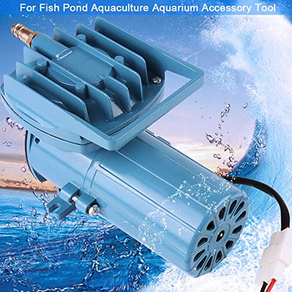 Yosoo Commercial Air Pump, Aquarium Air Pump DC 12V 35W Air Pump Aerator for Fish Pond Aquaculture Aquarium Accessory Tool Oxygen Aerator Pump for Aquarium Fish Fountain Pond &