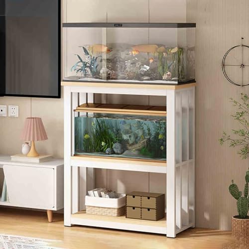 Metal Frame Fish Tank Cabinet, Aquarium Stands for Multiple Tanks, Fish Tank Decorative Table for Living Room Kitchen, Turtle Tank Support,B,40x30cm(15 3/4 - color: B, size: 40x30cm(15 3/4