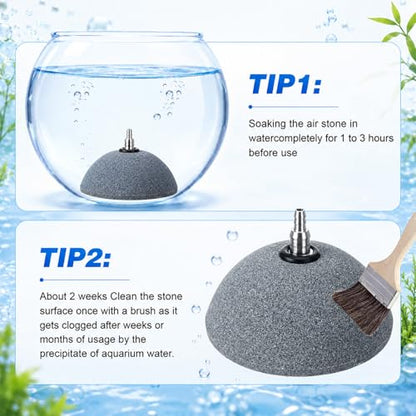 12 Pcs Aquarium Air Stones 3.9 Inch Pond Air Stone Bread Mineral Airstones Bubble Fish Tank Airstone Oxygen Diffuser for Aquarium Fish Tank Bucket Pond and Dwc Reservoir - size: 10 cm/ 3.9 inch