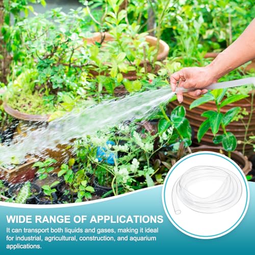 uxcell 5/8 Inch Clear PVC Tubing, 16mm ID x 19mm OD - 8.5ft PVC Tube Lightweight Vinyl Hose, Transparent Flexible Plastic Water Tubing for Air Oil Water Transfer Aquarium Irrigation - size: 16mm ID x 19mm OD