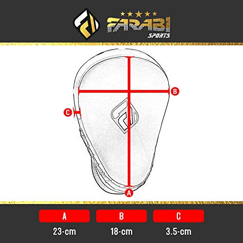 Farabi Curved Focus Mitts - Boxing Mitts for MMA, Sparring Training, Target Punching Mitts and Pads - color: Black-Pink