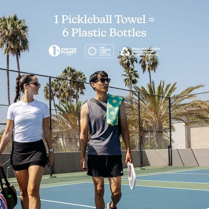 Nomadix Pickleball Towel, Microterry Quick-Dry Sweat and Sport Towel, Odor-Resistant, Ultra Absorbent, Sand and Hair Resistant, Lightweight Recycled Material, Durable, 30″×16″ (Green) - color: Green