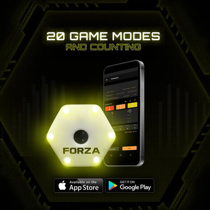 FORZA METIS x RapidFire Interactive Wave Rebound Boards | Reaction Soccer Training Equipment with App-Enabled Lights - Improve Speed, Agility, and Ball Control - size: Standard (40In), style: 4x Lights & 4x Boards