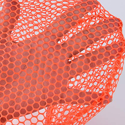 4 Pieces Fishing Net Catching Bug Fish Butterfly Nets Beach Toys for Kids Outdoor Playing (Green, Orange)
