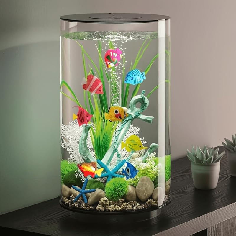 7pcs, Floating, Plastic, Tropical Fish, Aquarium Decoration