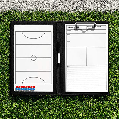 FORZA Magnetic Coaching Board | A4 Double-Sided Tactics Folder with Magnetic Markers, Pen & Eraser [13 Sport Options] - style: Netball