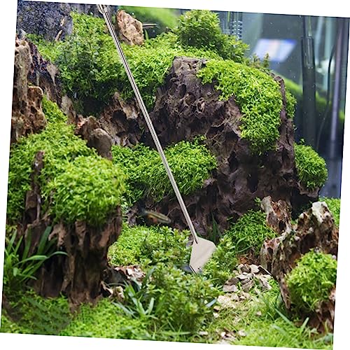 Abaodam Aquarium Plant Tools Kit Grass Edger Trimmer Hand Held Grass Trimmer for Aquarium Maintenance Metal Scissor for Glass Tanks