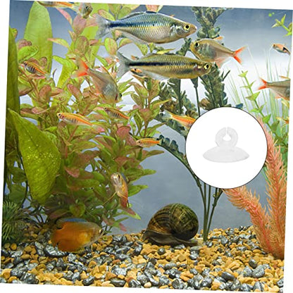 Happyyami 25pcs Aquarium Fixed Suction Aquarium Heater Holder Hose Warmers Aquarium Tubing Aquarium Airline Suction Cups Aquarium Suction Cup Clip Air Heater Securing Clip Plant
