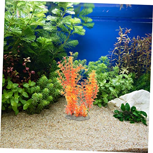Creative Artificial Plant Desktop Aquarium Grass Fish Tank Decoration Lifelike Underwater Plant Material for Freshwater and Aquariums Decor