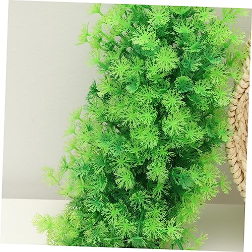 Happyyami Large Fish Tank Decorations Aquarium Plant Ornament Underwater Grass Sculpture Fake Aquarium Plants Plastic Desktop Decoration