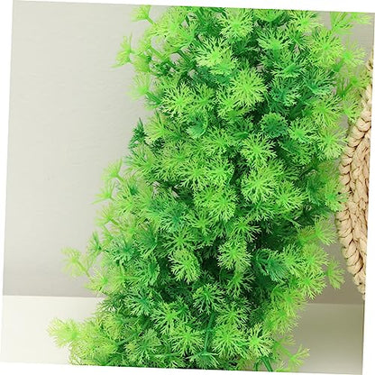 Happyyami Large Fish Tank Decorations Aquarium Plant Ornament Underwater Grass Sculpture Fake Aquarium Plants Plastic Desktop Decoration