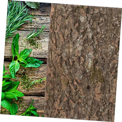 balacoo Cork Bark Terrarium Background Natural Climbing Mat for Reptile Tanks Aquariums Decor for Turtles Snakes and Lizards Safe Reusable Design