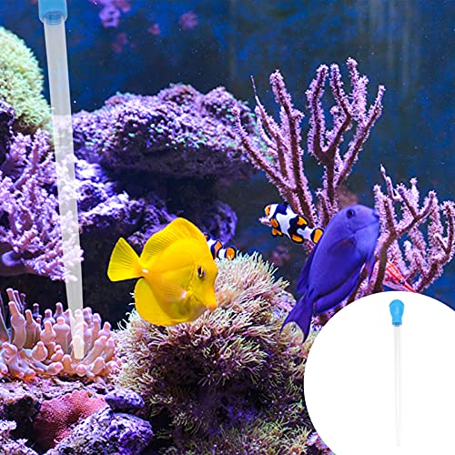 VILLCASE Fish Tank Water Changer Aquarium Droppers, Aquarium Clean Pipette Dropper, Manual Fish Tank Cleaner Coral Feeder Cleaning Waste Changer Pipette Tool,