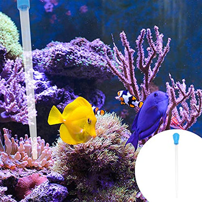 VILLCASE Fish Tank Water Changer Aquarium Droppers, Aquarium Clean Pipette Dropper, Manual Fish Tank Cleaner Coral Feeder Cleaning Waste Changer Pipette Tool,