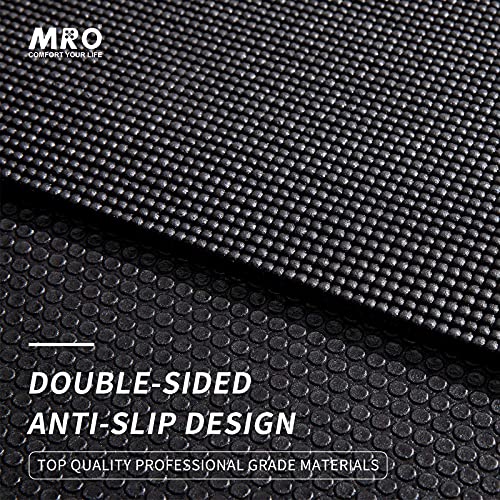 MRO Extra Large Yoga Mat, 12'x6'/9'x6'/7'x5'/6'x4' (9MM) - color: black, size: 9*6 FT