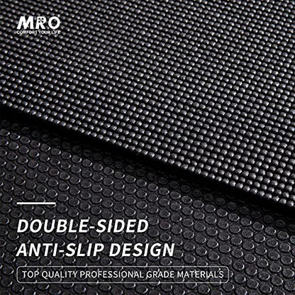 MRO Extra Large Yoga Mat, 12'x6'/9'x6'/7'x5'/6'x4' (9MM) - color: black, size: 9*6 FT
