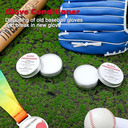 2 Pcs Baseball Glove Conditioner Leather Conditioner Cream Softball Baseball Glove for Break in Gloves Leather Sports Equipment Improving Flexibility