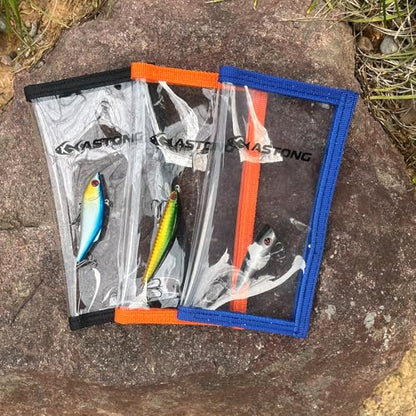Clear PVC Fishing Lure Wraps 4/10 Pack See-through Lure Covers Durable Fishing Hook Bait Storage Protectors Keeps Children, Pets and Fishermen from Sharp Hook 2 Size (4Pcs(2M+2L), Orange)