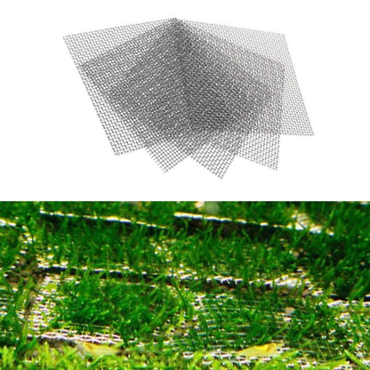 ULTECHNOVO 304 Stainless Steel Wire Mesh Pad for Aquarium Moss Net Water Grass Plant Fixed Net Tear Resistant Mesh for Fish Tank Decoration 3.14X3.14X0.03 Inches 10 Pack