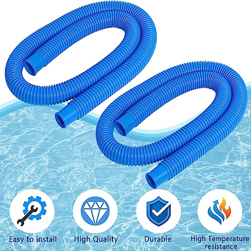 Pool Pump Replacement Hose 1.25 x 59 Inch Compatible with Filter Pump 607 637 Above Ground Pools Include 6 Hose Clamps (3 set) - size: 1.25 x 59 Inch Pool Pump Replacement Hose
