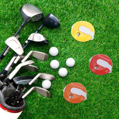 PATIKIL Golf Score Counter, Mini Golf Shot Stroke Attachment Counter - color: Pink White