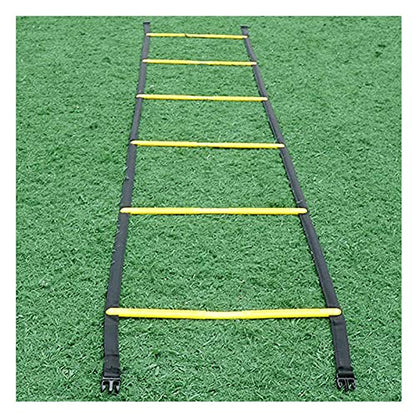 Agility Ladder Fixed Agility Training Ladder, Speed Training Equipment,Fitness Jumping Ladder Footwork Sport Equipment,Multiple Models are Available(Size:5.1M) - size: 5.1M