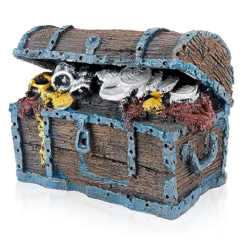 Aquarium Decorations Resin Treasure Box Ornaments Simulation Treasure Chest Aquarium Landscape Decoration for Fish Tank