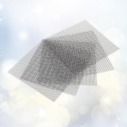 ULTECHNOVO 304 Stainless Steel Wire Mesh Pad for Aquarium Moss Net Water Grass Plant Fixed Net Tear Resistant Mesh for Fish Tank Decoration 3.14X3.14X0.03 Inches 10 Pack