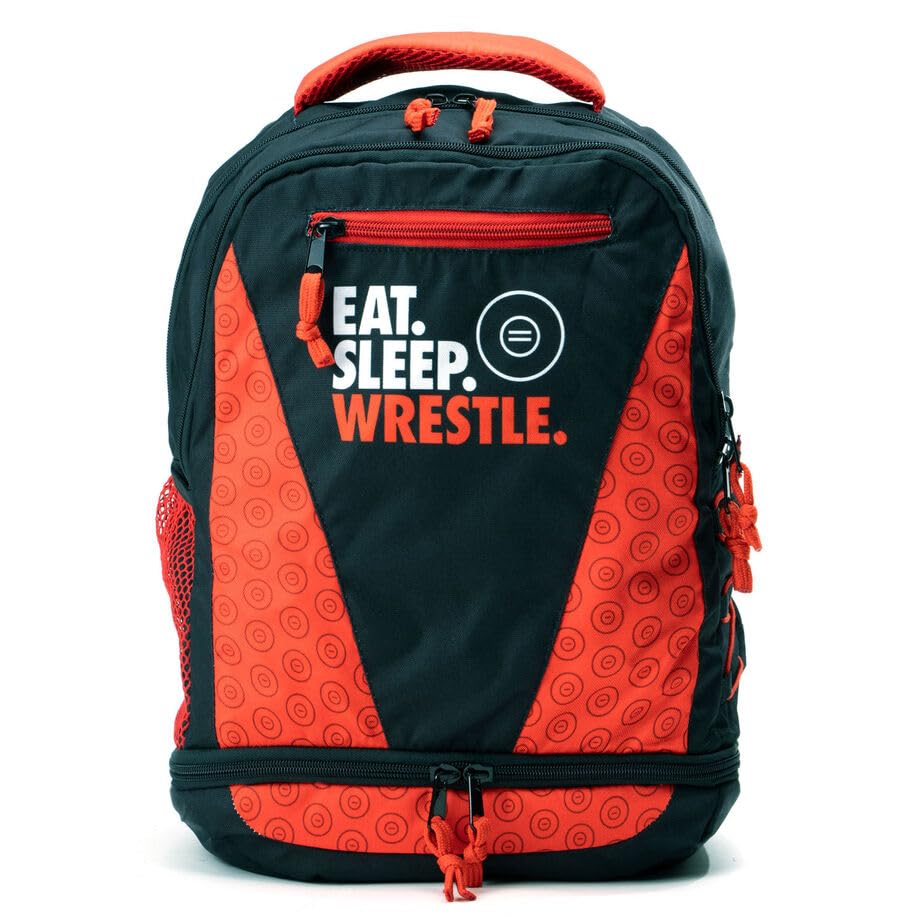ChalkTalkSPORTS Wrestling Backpack for School - Eat Sleep Wrestle