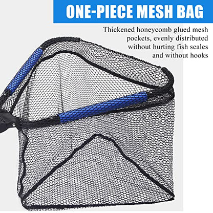 Floating Telescopic Folding Net with 7 Inch Pliers & Lip Gripper - Kids Fishing Net with Foldable Sand Bucket & Fishing Gear Accessories