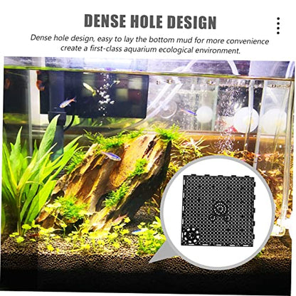 COLLBATH 12pcs Aquarium Bottom Plates Separation Board for Dividing Easy to Install Material for Fish Tank Isolation