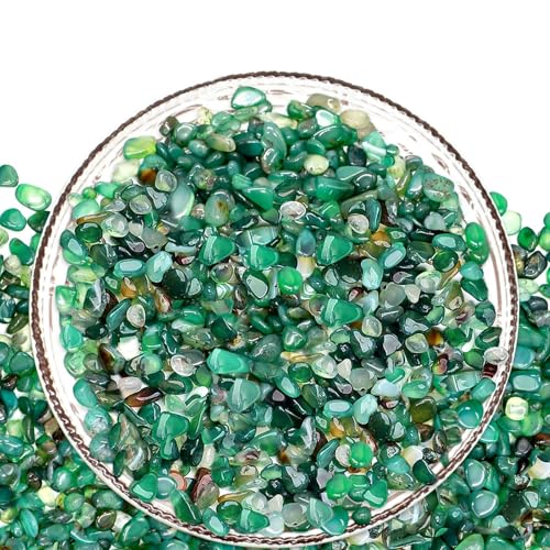 2.2LB Natural Green Agate Stones for Aquarium Gravel & Fish Tank 0.35-0.6 Inch Decorative Pebbles for Succulent Rocks DIY Landscaping Indoor Plants Vase Fillers - size: 2.2 LB, style: Green Pebbles