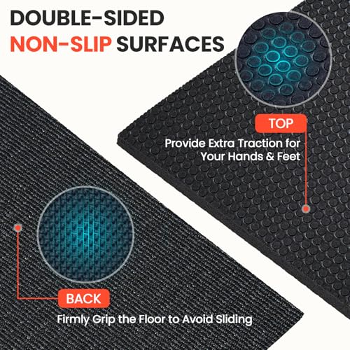 Stepwaver Large Exercise Mat, 6'x4'/7'x5'/8'x5'/9'x5'/10'x5'/12'x5'x8mm - size: 7'x 5'x 7mm