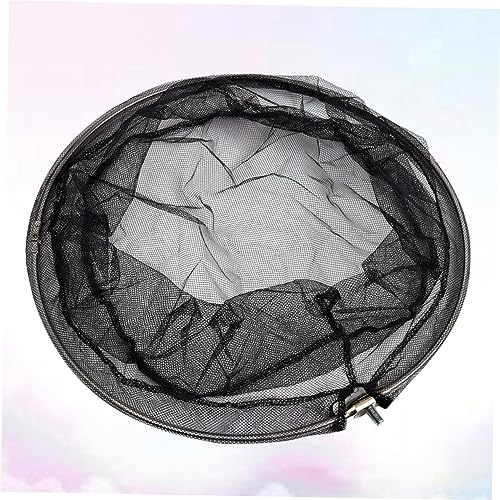 BESPORTBLE 2pcs Stainless Steel Frame 40cm Net Head Nylon Dense Hole Net Ideal for Aquarium and Outdoor Fishing