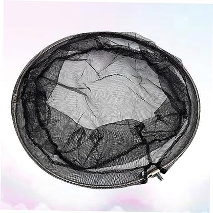 BESPORTBLE 2pcs Stainless Steel Frame 40cm Net Head Nylon Dense Hole Net Ideal for Aquarium and Outdoor Fishing